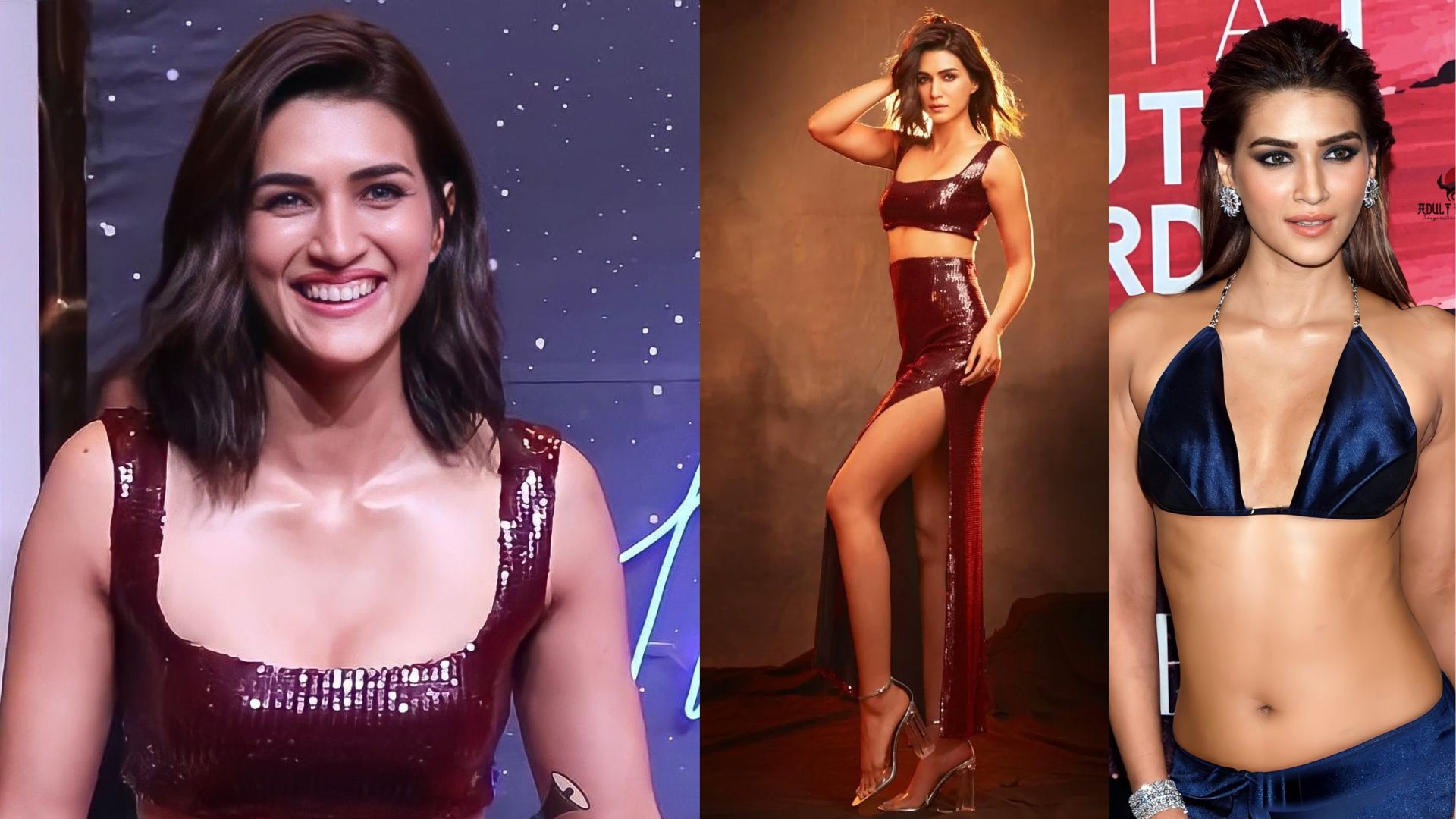 Actress Kriti Sanon Looks Very Hot In Red Crop Top At Jio Studios Event Kriti Sanon Hot Pics