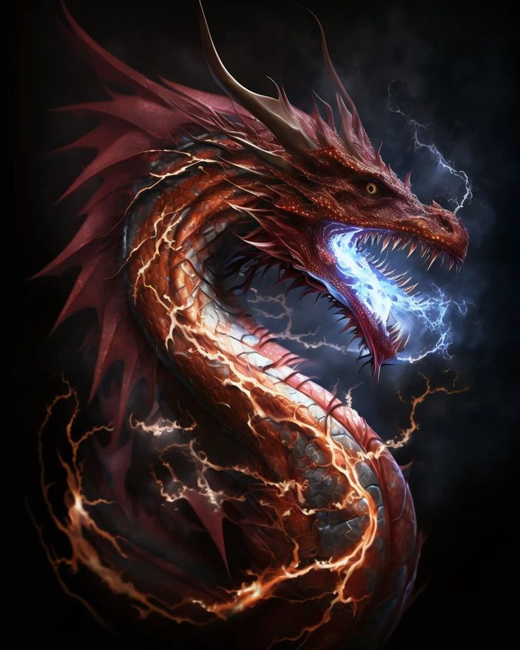 Dragon Digital Download Animal Decor Wall Art Dragon Print Animal Picture Dragon Printable