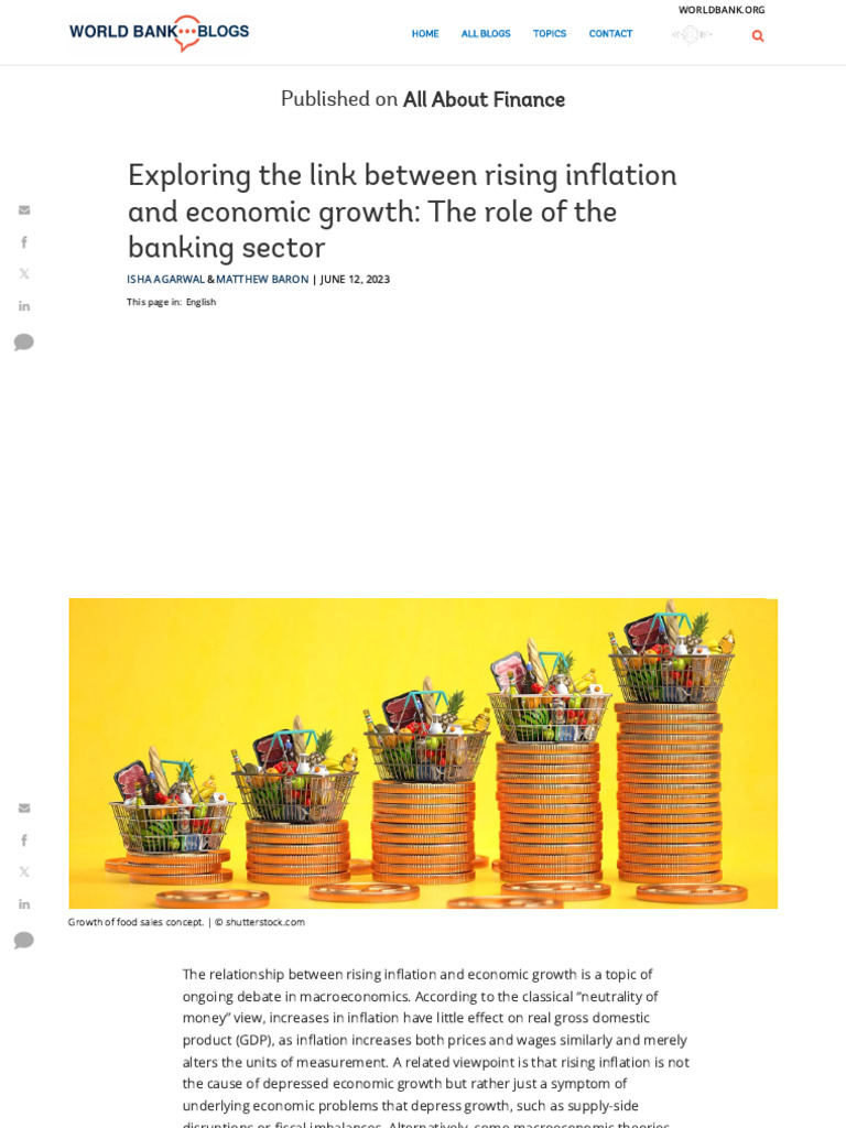 Exploring The Link Between Rising Inflation And Economic Growth The