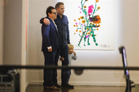 Hunter Biden Cozies Up To New York Post As He Shows Off Art At Georges Berges Gallery