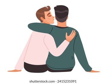 Lesbian Couple Hugging Lgbt Pride 25345404 Stock Photo At Vecteezy