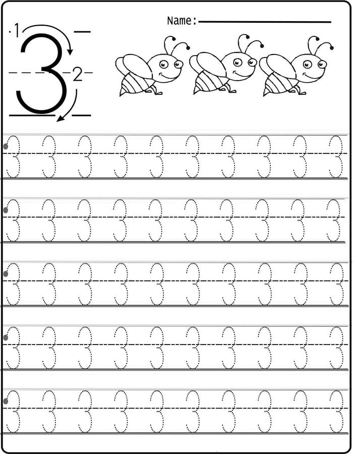 Number 3 Printable Number 3 Printable