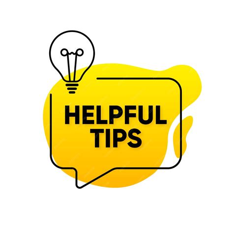 Premium Vector Helpful Tips Geometric Message Bubble With Light Bulb Emblem Banner Design For