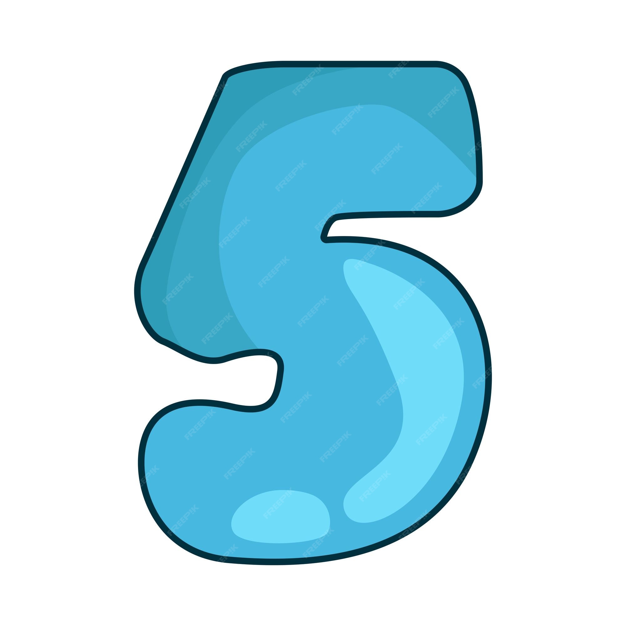 Premium Vector Illustration Of Number 5